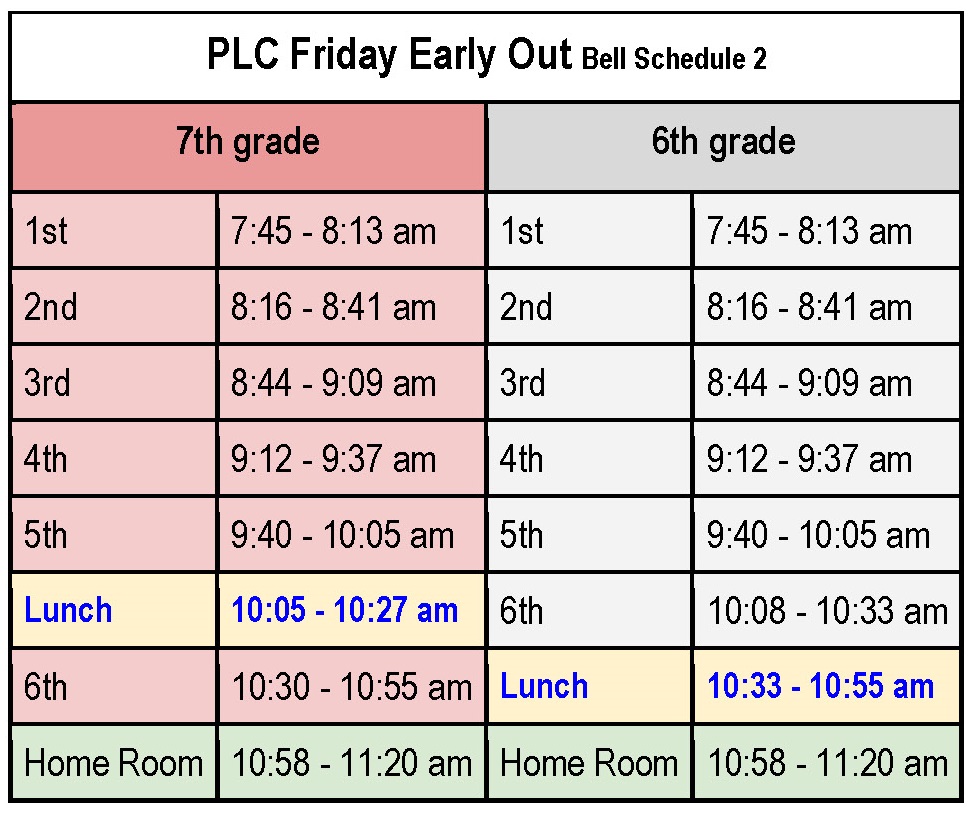 Friday (Bell Schedule 2)