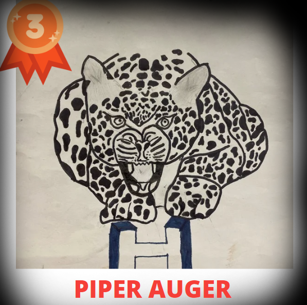 third place in our design our mascot contest goes to piper auger